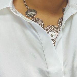 Lily Silk 100% Silk XL button down shirt